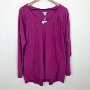 Wildfox Haley Brushed Top Light Sweater Elderberry